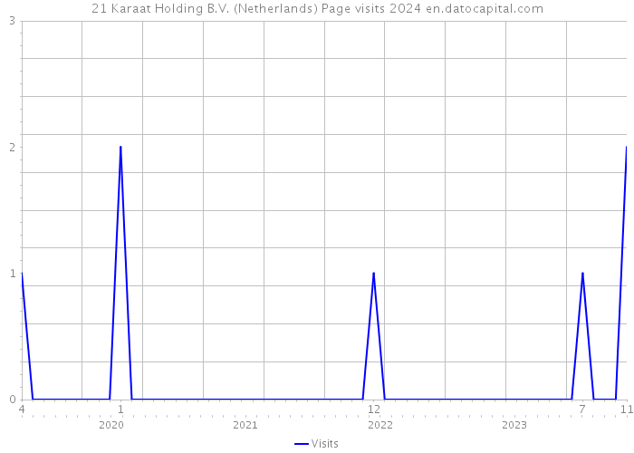 21 Karaat Holding B.V. (Netherlands) Page visits 2024 