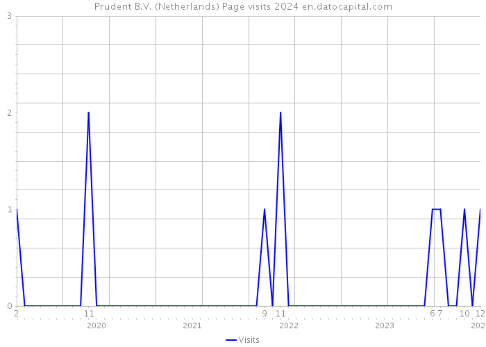 Prudent B.V. (Netherlands) Page visits 2024 