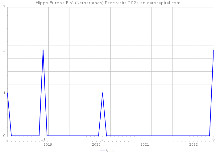 Hippo Europe B.V. (Netherlands) Page visits 2024 