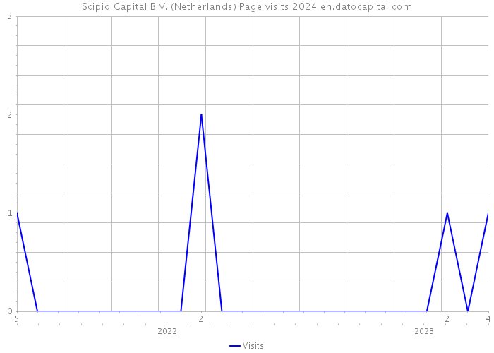 Scipio Capital B.V. (Netherlands) Page visits 2024 