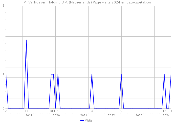 J.J.M. Verhoeven Holding B.V. (Netherlands) Page visits 2024 