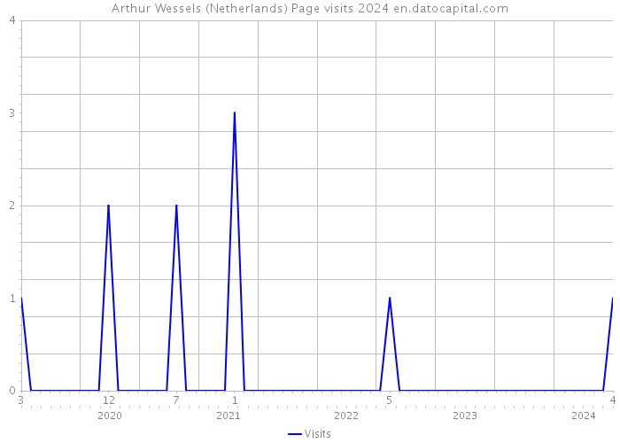 Arthur Wessels (Netherlands) Page visits 2024 