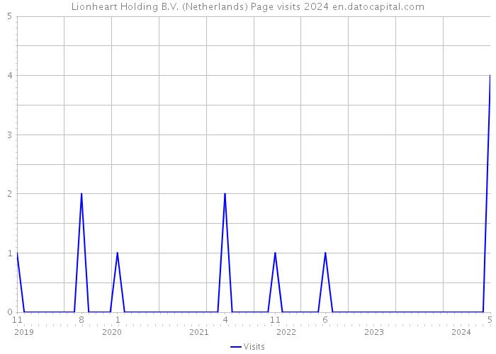 Lionheart Holding B.V. (Netherlands) Page visits 2024 