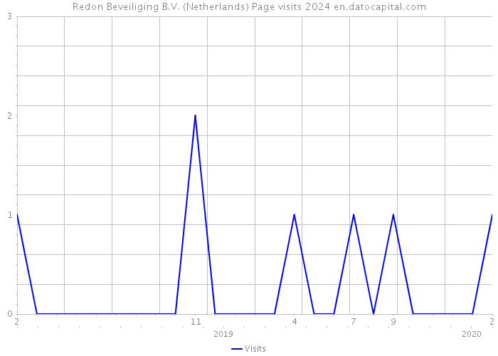 Redon Beveiliging B.V. (Netherlands) Page visits 2024 