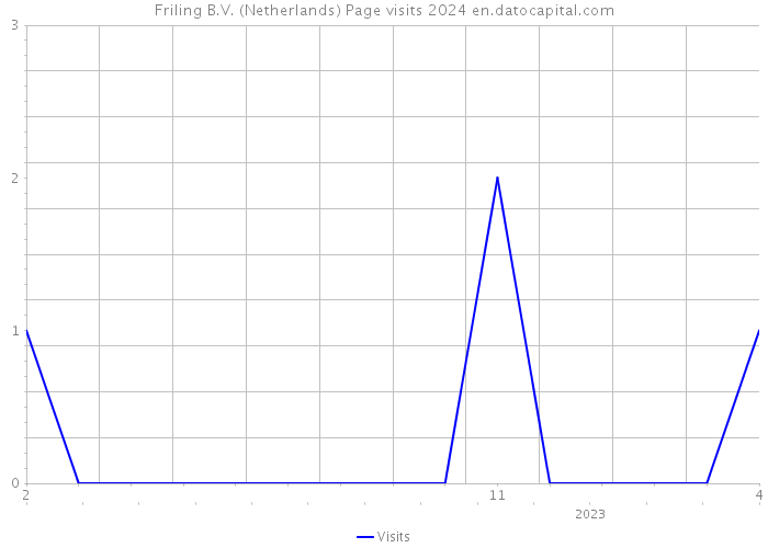 Friling B.V. (Netherlands) Page visits 2024 