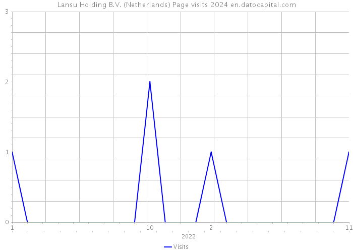 Lansu Holding B.V. (Netherlands) Page visits 2024 