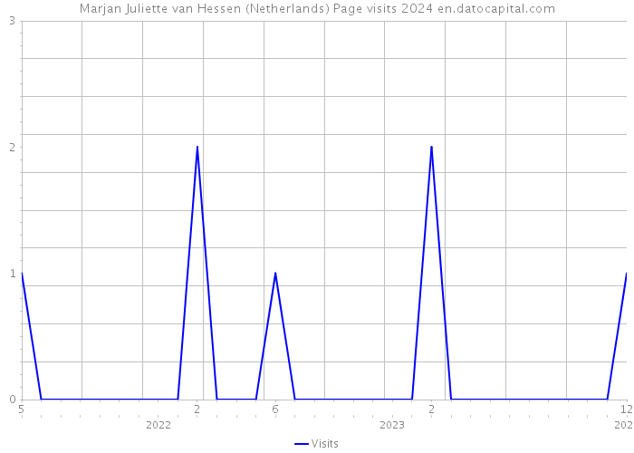 Marjan Juliette van Hessen (Netherlands) Page visits 2024 