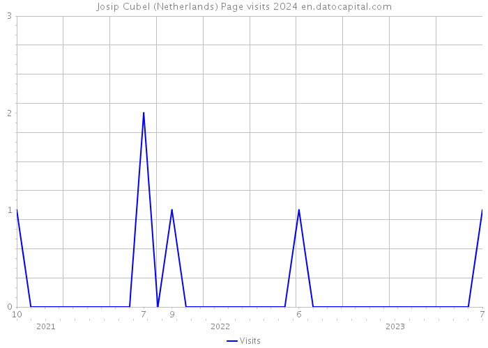Josip Cubel (Netherlands) Page visits 2024 
