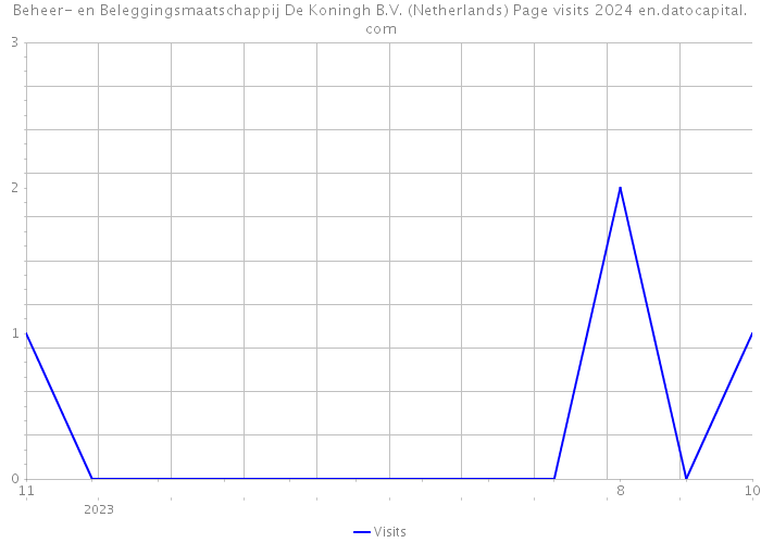 Beheer- en Beleggingsmaatschappij De Koningh B.V. (Netherlands) Page visits 2024 