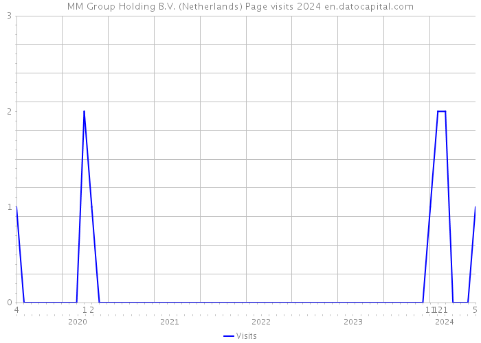 MM Group Holding B.V. (Netherlands) Page visits 2024 