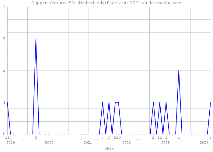 Duppen Ventures B.V. (Netherlands) Page visits 2024 