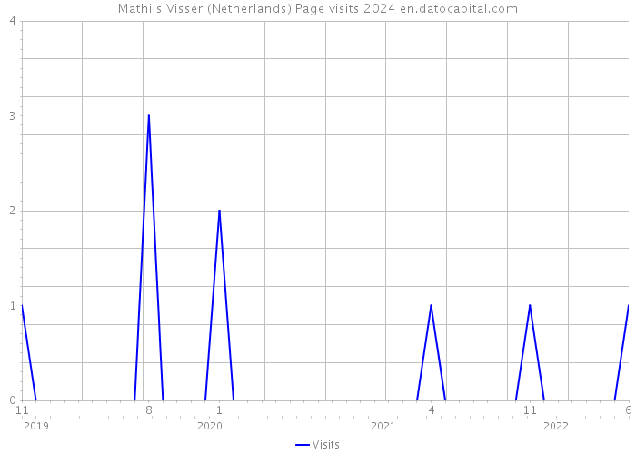 Mathijs Visser (Netherlands) Page visits 2024 