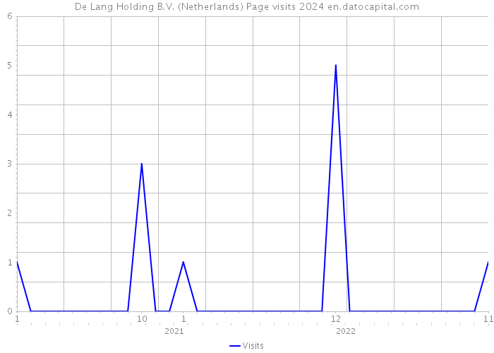 De Lang Holding B.V. (Netherlands) Page visits 2024 