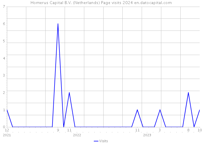 Homerus Capital B.V. (Netherlands) Page visits 2024 
