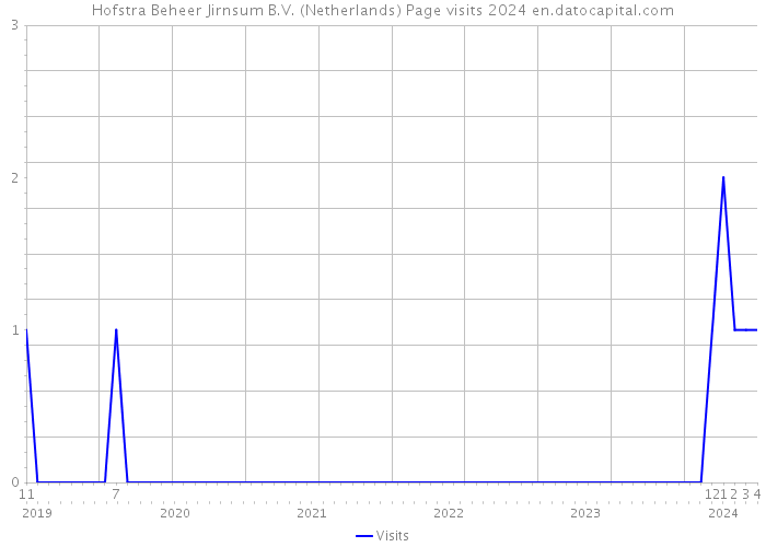 Hofstra Beheer Jirnsum B.V. (Netherlands) Page visits 2024 