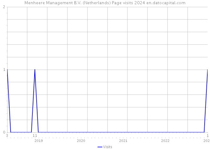 Menheere Management B.V. (Netherlands) Page visits 2024 