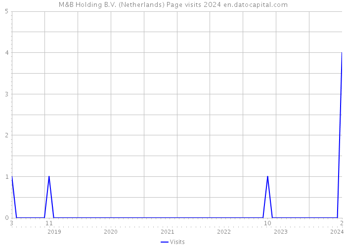 M&B Holding B.V. (Netherlands) Page visits 2024 