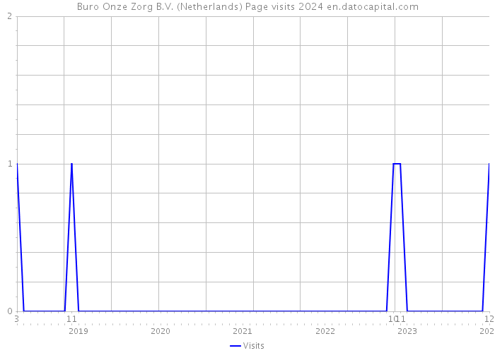 Buro Onze Zorg B.V. (Netherlands) Page visits 2024 