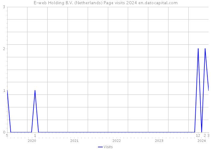 E-web Holding B.V. (Netherlands) Page visits 2024 