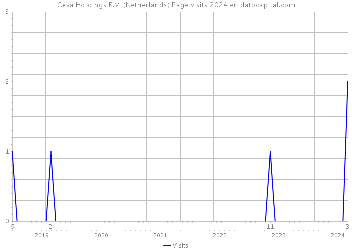 Ceva Holdings B.V. (Netherlands) Page visits 2024 
