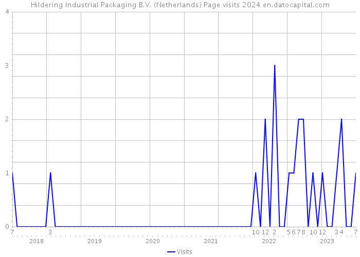 Hildering Industrial Packaging B.V. (Netherlands) Page visits 2024 