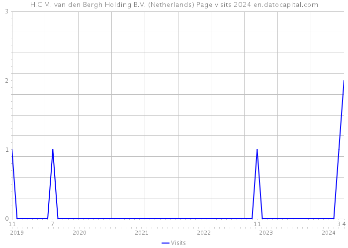 H.C.M. van den Bergh Holding B.V. (Netherlands) Page visits 2024 