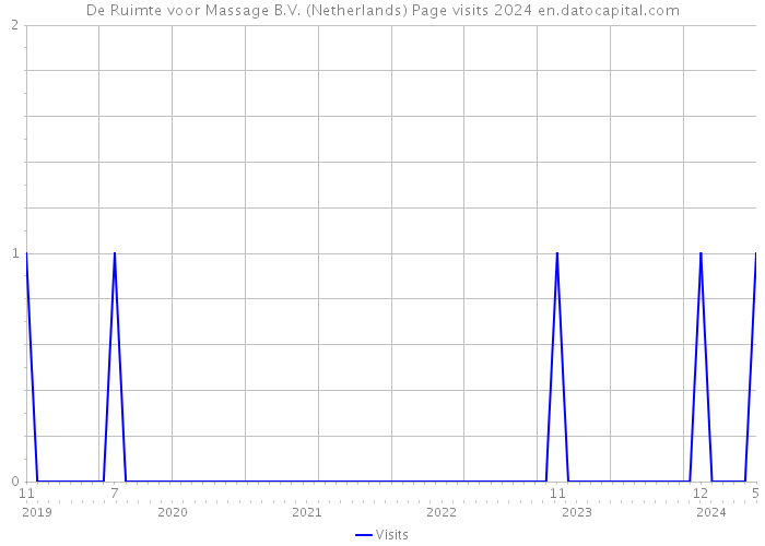 De Ruimte voor Massage B.V. (Netherlands) Page visits 2024 