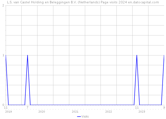 L.S. van Gastel Holding en Beleggingen B.V. (Netherlands) Page visits 2024 