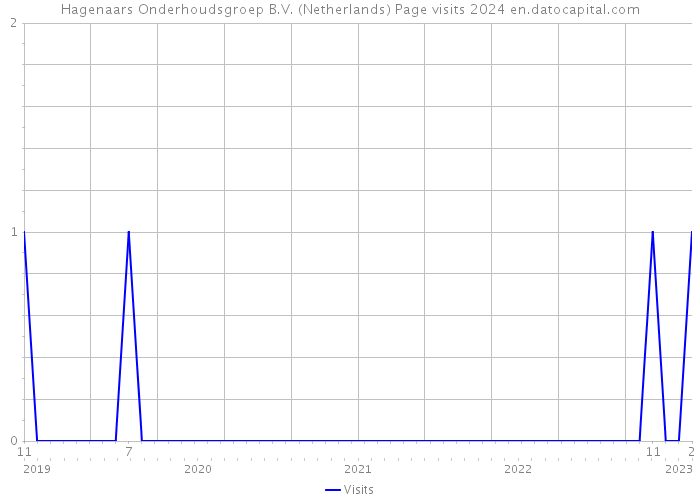 Hagenaars Onderhoudsgroep B.V. (Netherlands) Page visits 2024 