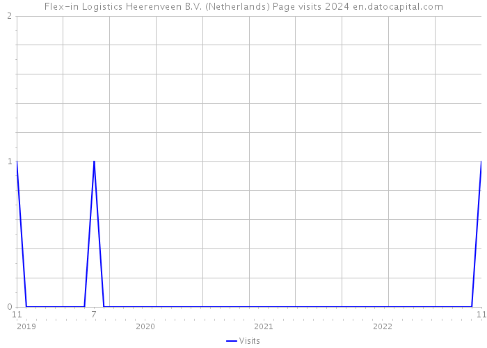 Flex-in Logistics Heerenveen B.V. (Netherlands) Page visits 2024 