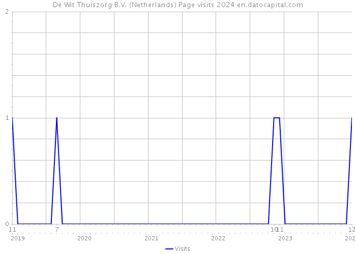 De Wit Thuiszorg B.V. (Netherlands) Page visits 2024 