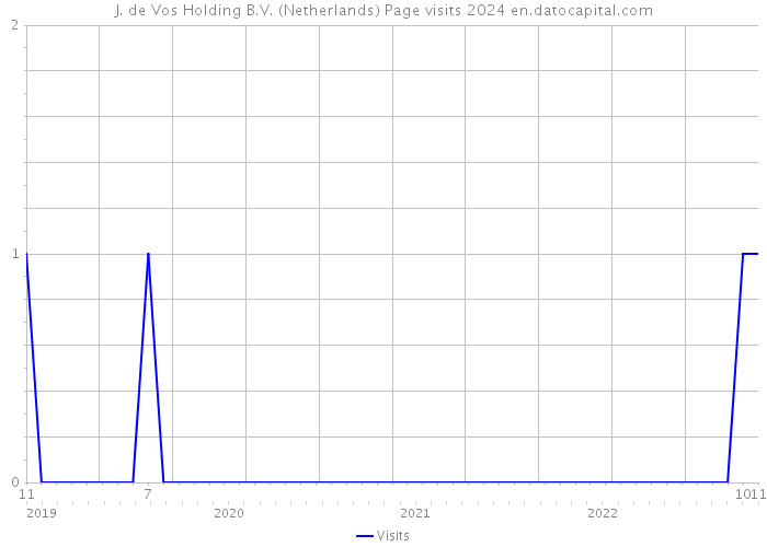 J. de Vos Holding B.V. (Netherlands) Page visits 2024 