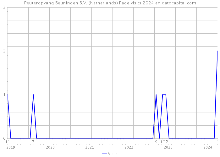 Peuteropvang Beuningen B.V. (Netherlands) Page visits 2024 