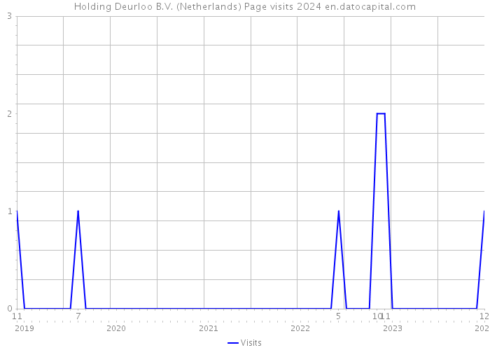 Holding Deurloo B.V. (Netherlands) Page visits 2024 