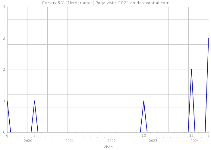 Corvus B.V. (Netherlands) Page visits 2024 