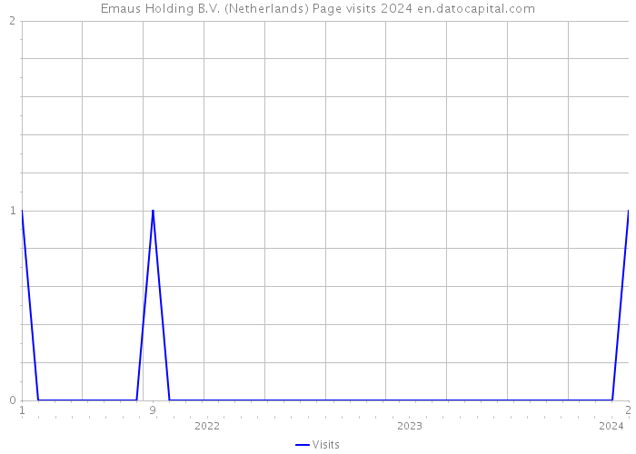 Emaus Holding B.V. (Netherlands) Page visits 2024 