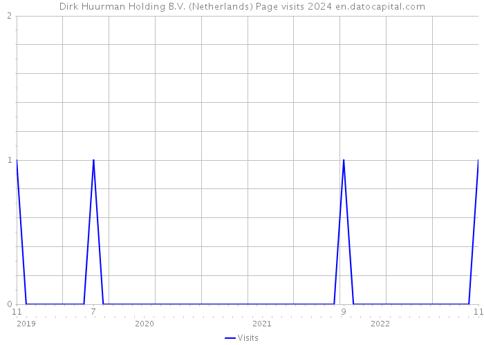 Dirk Huurman Holding B.V. (Netherlands) Page visits 2024 