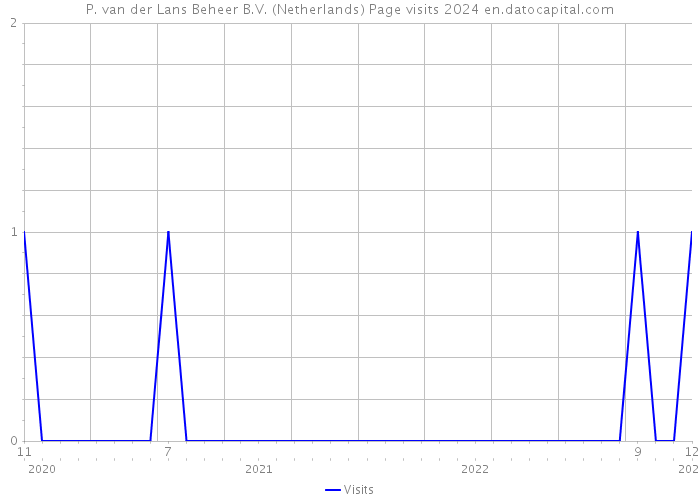 P. van der Lans Beheer B.V. (Netherlands) Page visits 2024 