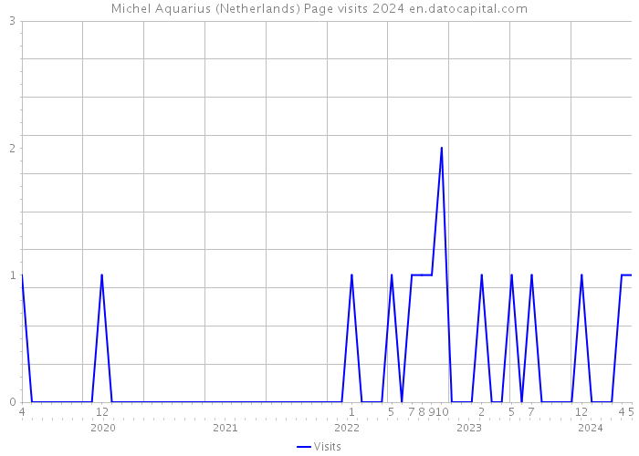 Michel Aquarius (Netherlands) Page visits 2024 