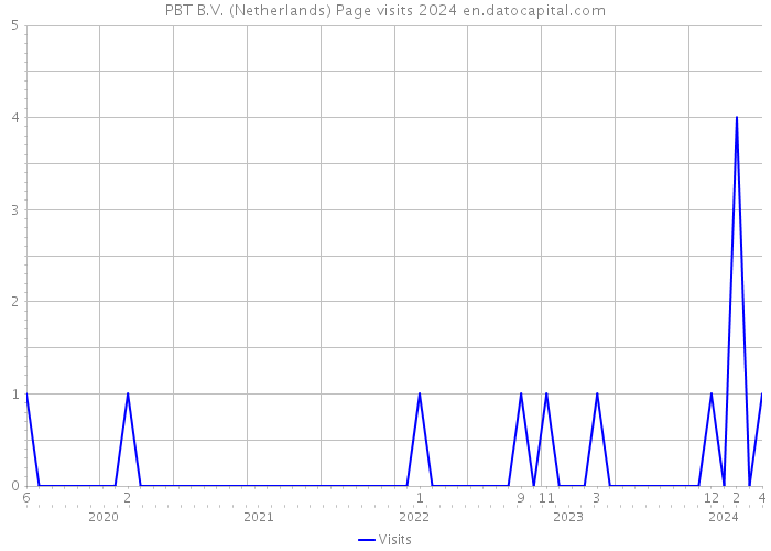 PBT B.V. (Netherlands) Page visits 2024 
