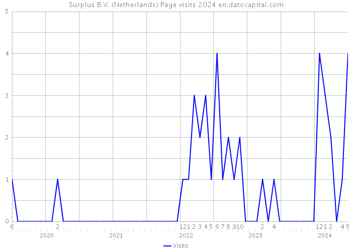 Surplus B.V. (Netherlands) Page visits 2024 