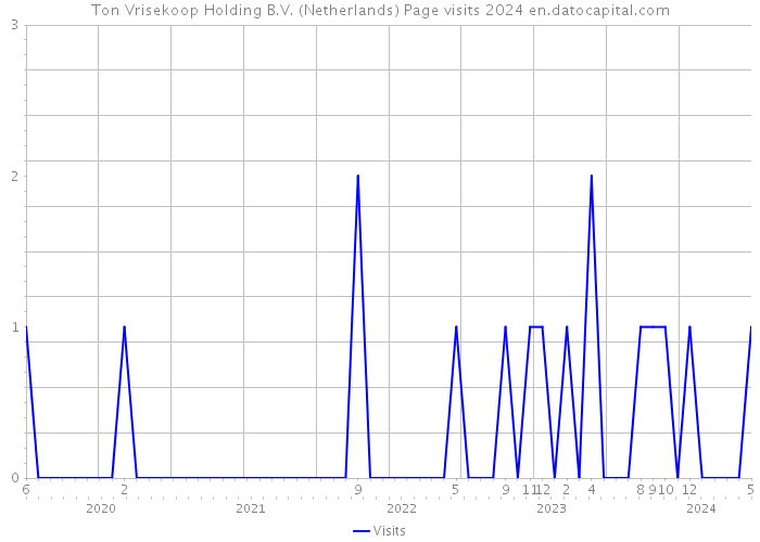 Ton Vrisekoop Holding B.V. (Netherlands) Page visits 2024 