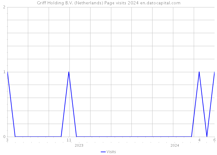 Griff Holding B.V. (Netherlands) Page visits 2024 