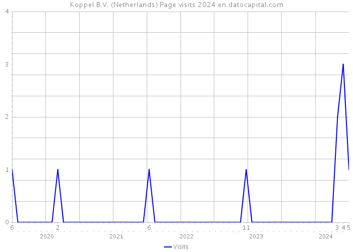 Koppel B.V. (Netherlands) Page visits 2024 