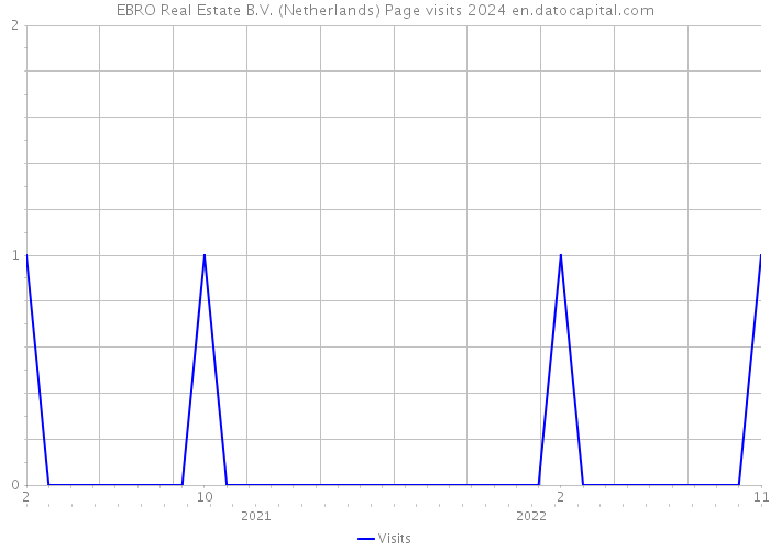 EBRO Real Estate B.V. (Netherlands) Page visits 2024 