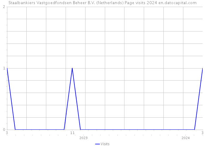 Staalbankiers Vastgoedfondsen Beheer B.V. (Netherlands) Page visits 2024 