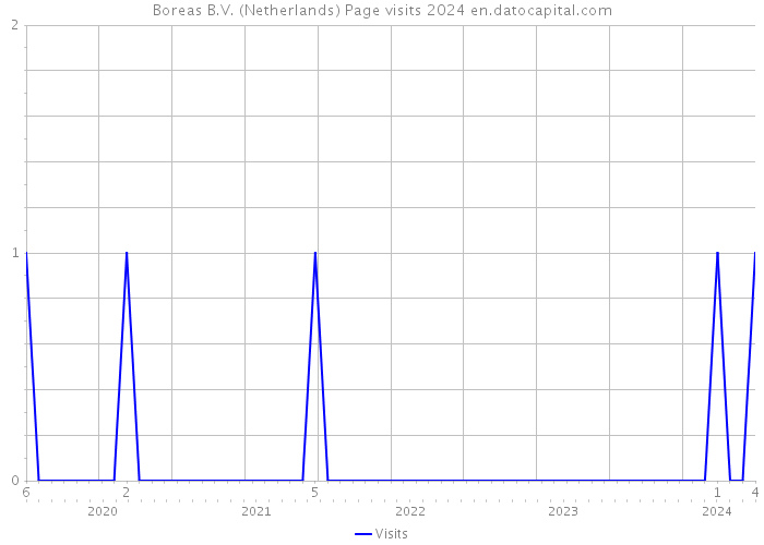 Boreas B.V. (Netherlands) Page visits 2024 