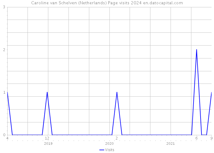 Caroline van Schelven (Netherlands) Page visits 2024 