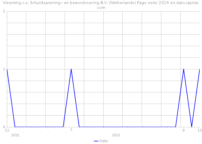 Vleeming c.s. Schuldsanering- en bewindvoering B.V. (Netherlands) Page visits 2024 