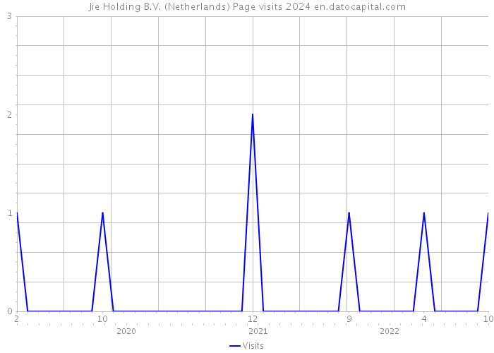 Jie Holding B.V. (Netherlands) Page visits 2024 
